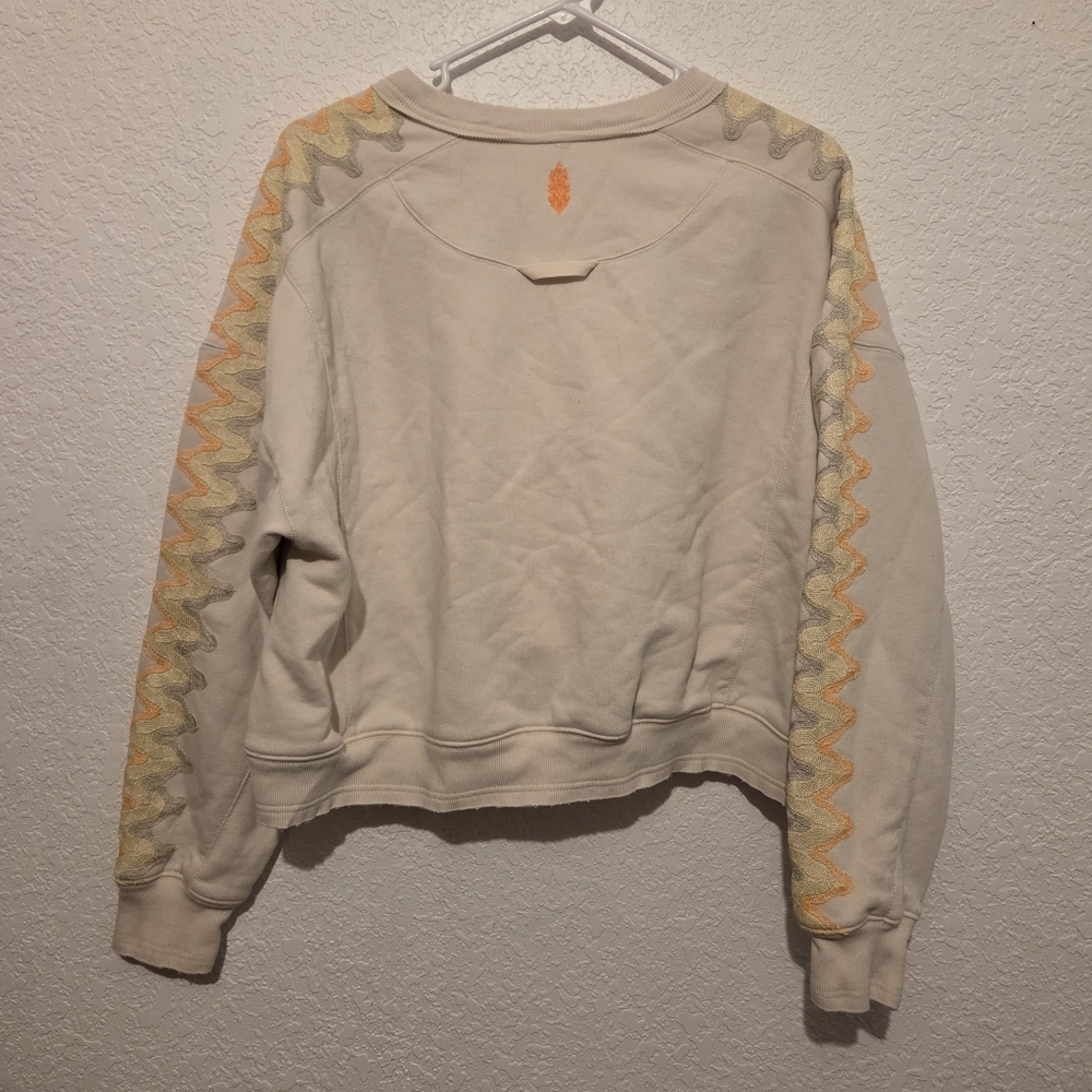 FP Movement - Feeling Wavy Printed Sleeve Sweatshirt Size: Small - Picture 6 of 7